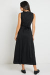 Re:Union Guide Black Contrast Stitch Maxi Vest Dress