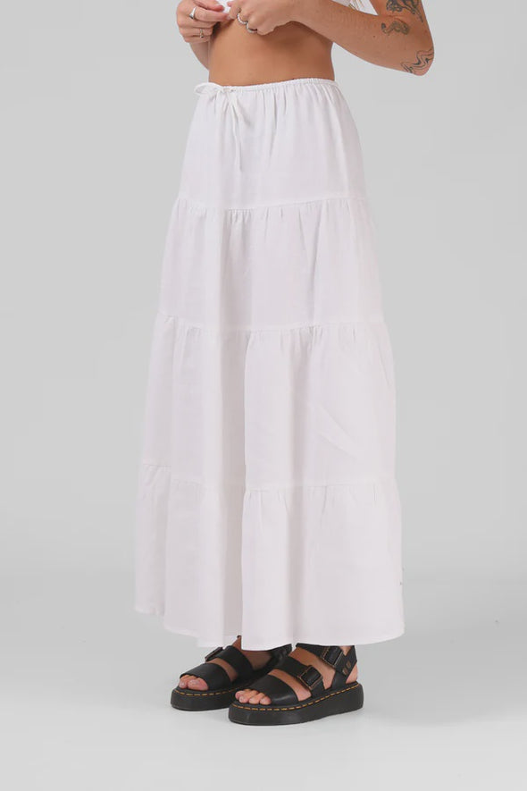 RPM MFG CO. Ruby Maxi Skirt White