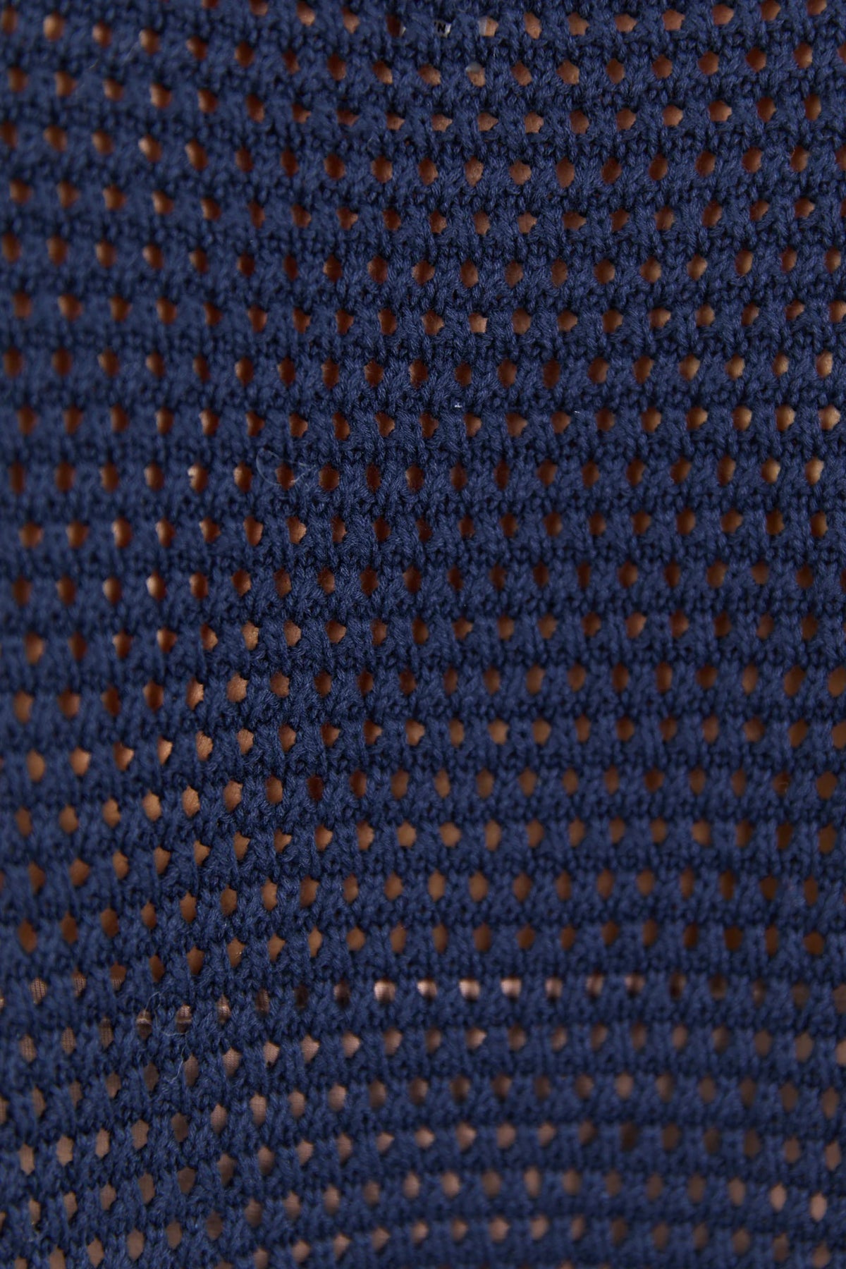 Dawn Ink Navy Crochet Knit Jumper