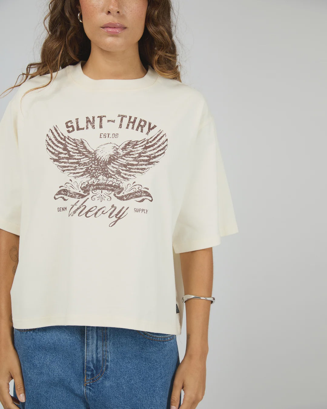 Silent Theory In Time Relaxed Tee Vintage White