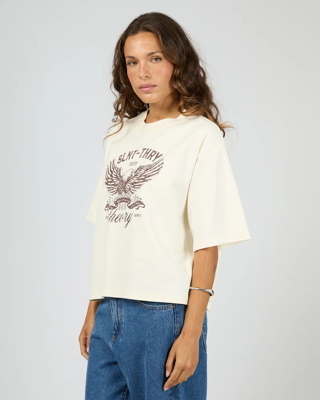 Silent Theory In Time Relaxed Tee Vintage White