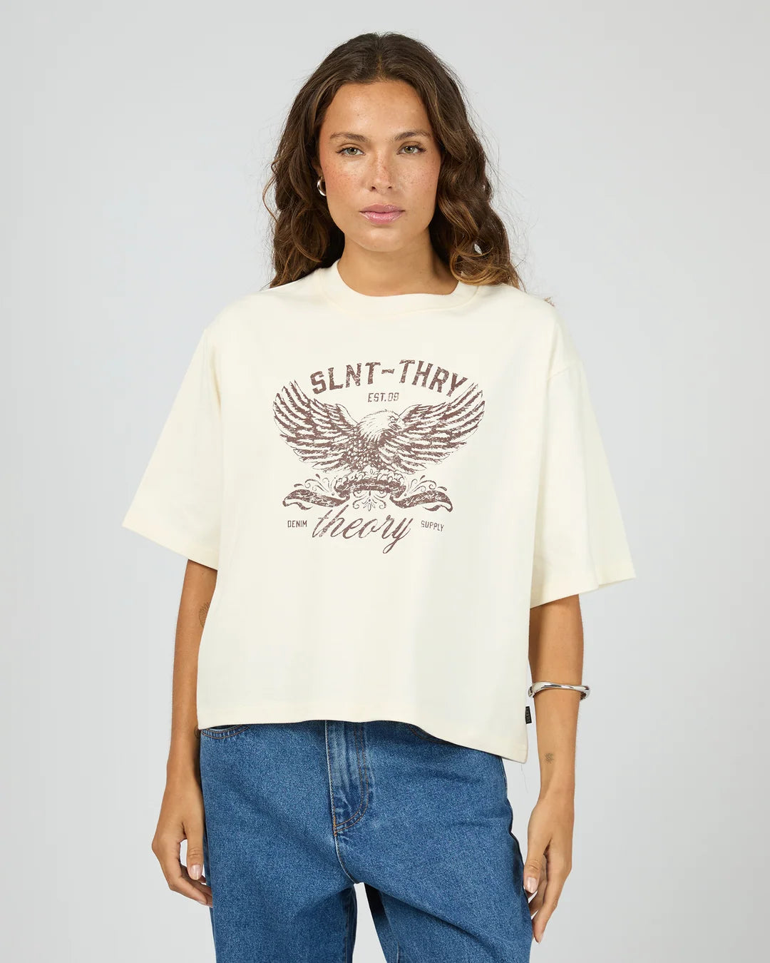 Silent Theory In Time Relaxed Tee Vintage White