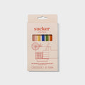 Reusable Glass Cocktail Straws Multi Coloured