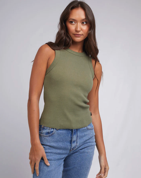 Silent Theory Pia Tank Khaki