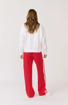 Step into comfort and style with Cartel and Willow's latest pant. Available in a variety of colours, you'll want them all! Pair this bright cherry option with the Sophie tee or ada slim sweater for a chic look.