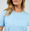 Get ready to rock the weekend with the All About Eve Washed Tee. This trendy top features a stylish garment wash and boasts a branded chest embroidery. Pair it with your favorite denim jeans and sneakers for the ultimate chic and effortless look.