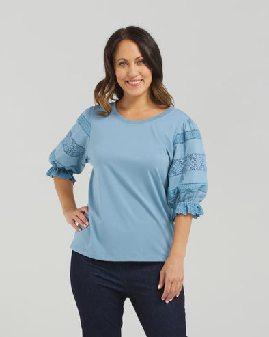 Seduce Amber Top Blue