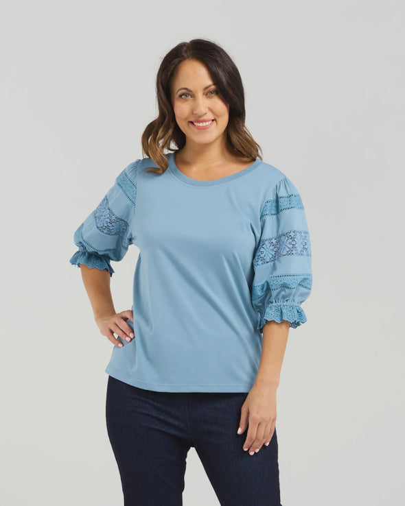 Seduce Amber Top Blue