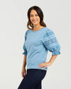 Seduce Amber Top Blue