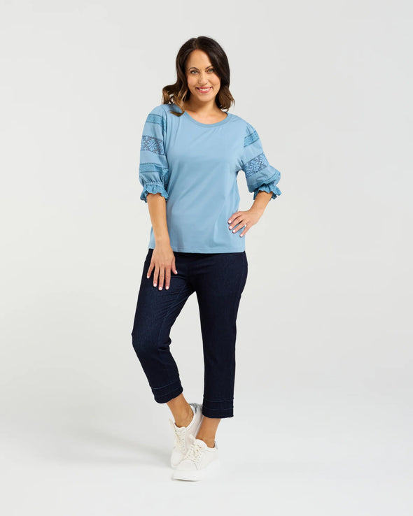 Seduce Amber Top Blue