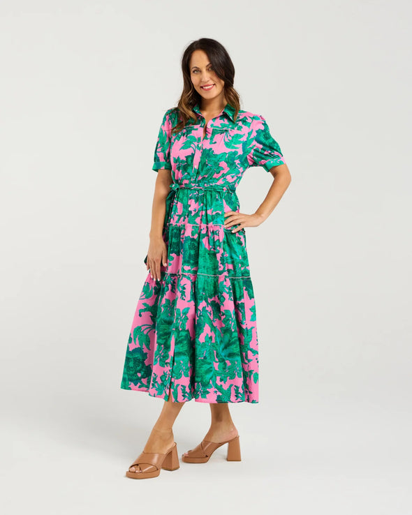 Seduce Elsie Dress Pink Jungle