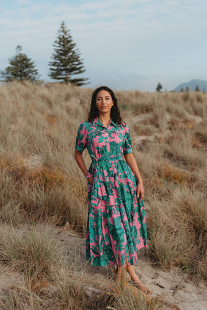 Seduce Elsie Dress Pink Jungle