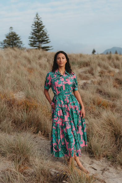 Seduce Elsie Dress Pink Jungle
