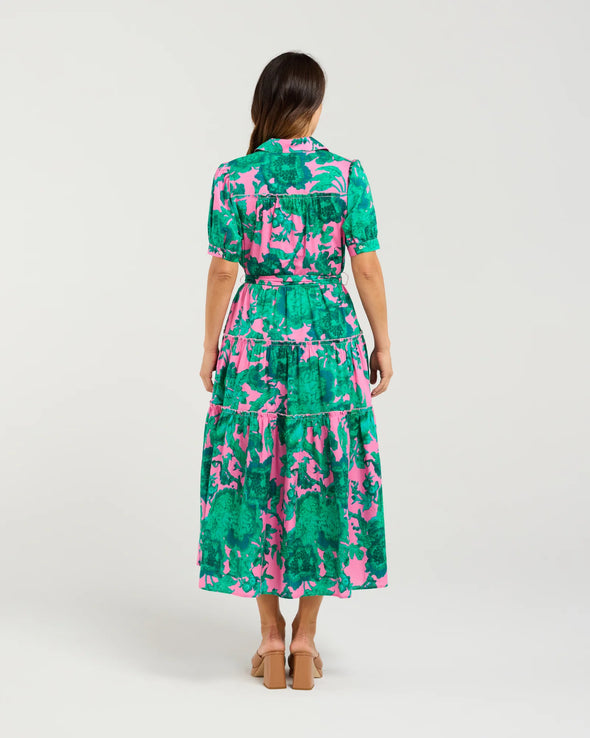 Seduce Elsie Dress Pink Jungle