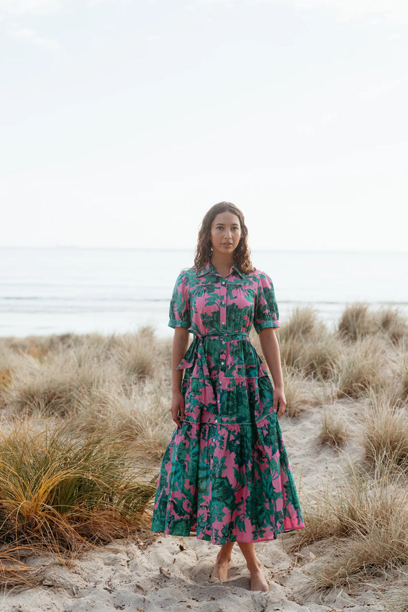 Seduce Elsie Dress Pink Jungle