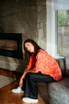 Seduce Sadie Top Abstract Blush