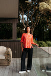 Seduce Sadie Top Abstract Blush
