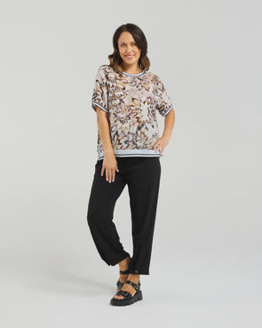 Seduce Zoe Top Sage Mosaic