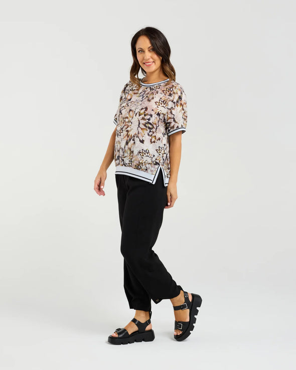 Seduce Zoe Top Sage Mosaic
