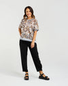 Seduce Zoe Top Sage Mosaic