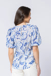 All-over crinkle texture for a soft, relaxed finish

Delicate floral print adds feminine detail

Round neckline with button keyhole at the back

Elasticated cuffs for comfortable wear

Unlined with a standard, easy fit

Made from 100% breathable cotton