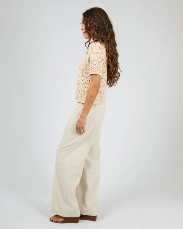 Delicate crochet design for an airy, textured look

Lightweight and breathable for warm-weather comfort

Relaxed fit for easy layering

Timeless silhouette with endless styling options

Perfect paired with denim, skirts, or layered dresses

Crafted with Silent Theory’s signature laid-back edge