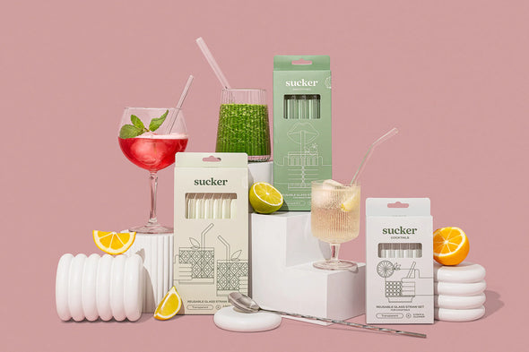 These reusable glass smoothie straws&nbsp;will elevate your beverages, the sustainable way.


Durable, reusable, and beautiful, what more could you want?


Don't be a sucker, suck on these instead!