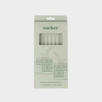 Reusable Glass Drinking Straws Transparent