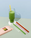 Reusable Smoothie Drinking Straws Multi Coloured