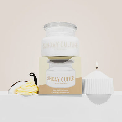 Indulge your senses with our Buttercream Vanilla Ready-to-Pour Sand Wax. It’s like dessert you can’t resist — minus the calories. Imagine creamy caramel, buttery vanilla, and a splash of milky coconut melting together into one deliciously cozy scent. Sweet, rich, and oh-so comforting, it’s about to become your new favourite vibe.

Customisable – Pour into any fire-safe vessel and create your perfect candle moment.

Includes 10 wicks – Ready for multiple pours and endless ambience.

Up to 60 hours burn time 