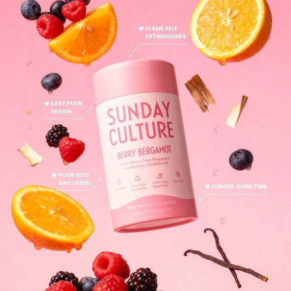 Sunday Culture 300g Sand Wax Berry Bergamot