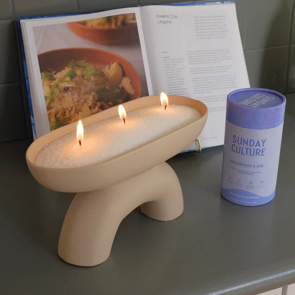 Turn any space into a tropical escape with our Passionfruit &amp; Lime Ready-to-Pour Sand Wax. A vibrant blend of juicy passionfruit and zesty lime meets notes of apple, strawberry, and peach for a scent that’s pure sunshine and good vibes — your senses’ new favourite holiday.

Includes 10 wicks – Enough to keep you glowing through multiple pours.

Up to 60 hours burn time – Long-lasting warmth and fragrance for days.