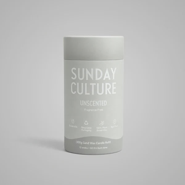 Keep it simple with our Unscented Ready-to-Pour Sand Wax. Perfect for those who prefer their candles fragrance-free, it delivers a clean, minimalist burn without compromising on style. Ideal for scent sensitivities or when you just want to set the mood — no perfume required. Feeling creative? Add a few drops of your favourite essential oil near the wick for a personalised scent moment.

Key Features

Customisable – Pour into any fire-safe vessel and design your own candle look.

Includes 10 wicks – Enough f