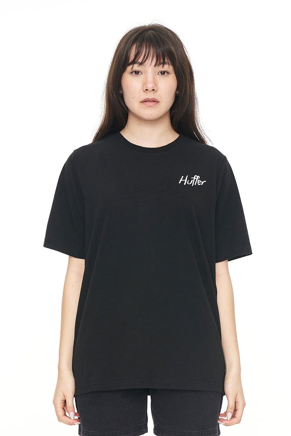 Huffer Relaxed Tee 220 Scratch That Black