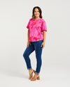 Zafina Andy Top Fuchsia Burst