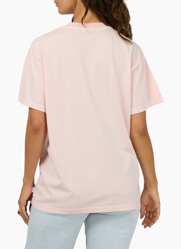The Palermo Relaxed Tee adds a bold splash of fun to your wardrobe with its vibrant pink base, eye-catching red text, and a playful grapefruit graphic that brings a fresh, zesty vibe. Crafted from soft 100% cotton with a relaxed fit and crew neckline, it’s perfect for effortless everyday style. Pair it with your favorite denim or wide-leg pants for a standout, comfortable look that’s ready to brighten any day.