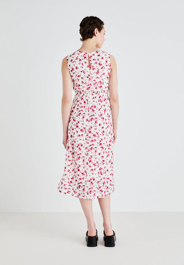MSCH Falisha Sleeveless Dress Rose Red Flower