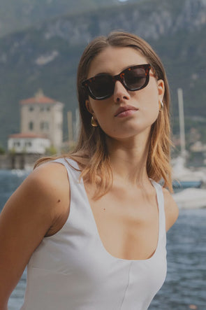 Re: Union Chelsea Tort Chunky Round Sunglasses