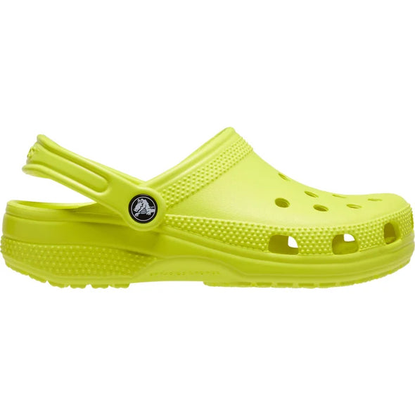 The Crocs classic clog in vibrant Acid Lime green