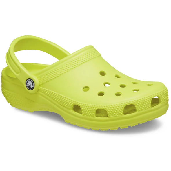 The Crocs classic clog in vibrant Acid Lime green