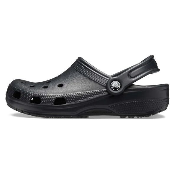 the classic croc clog in black. A versatile and easy wearing shoe