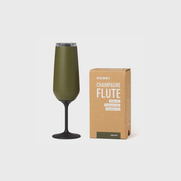 Huski Champagne Flute Dark Olive