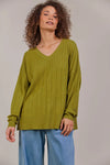 Eb & Ive Palmer Relaxed Knit Chartreuse