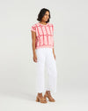 Stay cool and stylish in this summer-ready knit vest that’s full of playful charm. Made from soft knit fabric, it features a bold contrast trellis pattern that adds eye-catching texture. Whether layered over a crisp shirt or worn solo with tailored shorts, this vest brings a fun mix of structure and softness for a polished yet relaxed vibe.