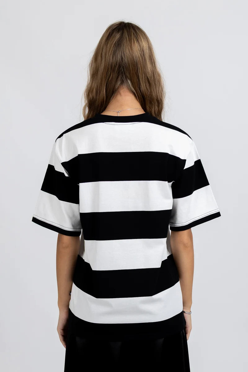 Federation Striped Tour Tee Black/White