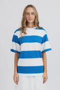 The&nbsp;Tour Tee, a classic fit, easy-to-wear tee. Super soft and looks great with everything; an elongated tee for a streetwear feel. Featuring our new striped colourway.

Your new go-to tee for the rotation.&nbsp;

COMPOSITION


100% Cotton

SIZE &amp; FIT

Riley is 178cm wearing a size XS

This is a standard fit. We recommend you get your standard size.