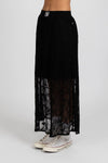 Enhance your wardrobe with the Lace It Skirt, featuring a delicate black lace overlay enriched by a stunning floral print. This elegant skirt combines grace and sophistication, making it ideal for formal events or polished daily wear. Its flowing silhouette moves gracefully with you, offering a timeless and flattering profile that complements your natural elegance.