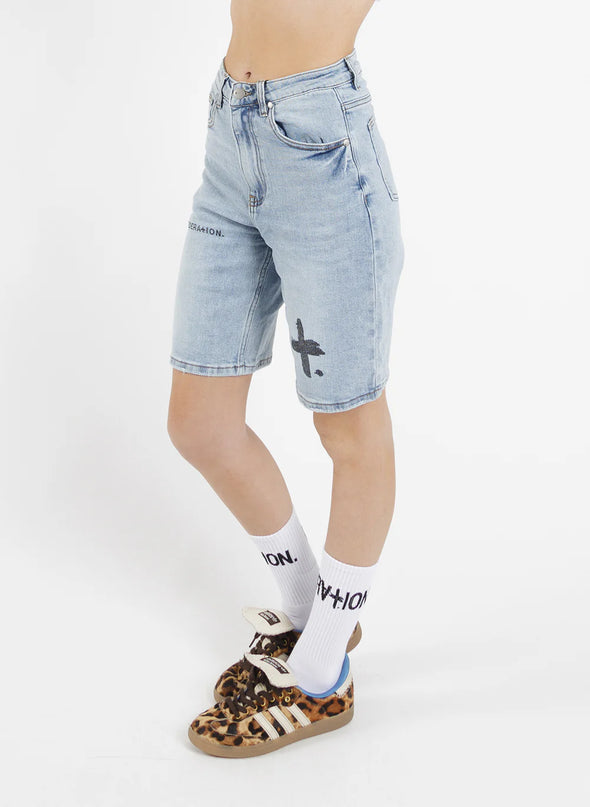 Federation Take It Easy Short Trio Washed Blue