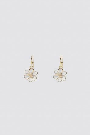 Stilen Flower Earrings Gold