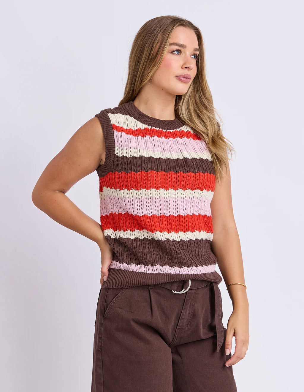 Foxwood Haven Stripe Knit Top